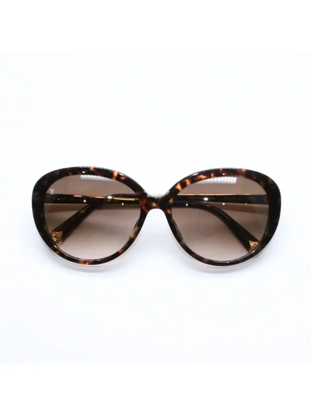 Louis Vuitton LV Blue Bell Sunglasses Eyewear Tortoiseshell Color Gold
